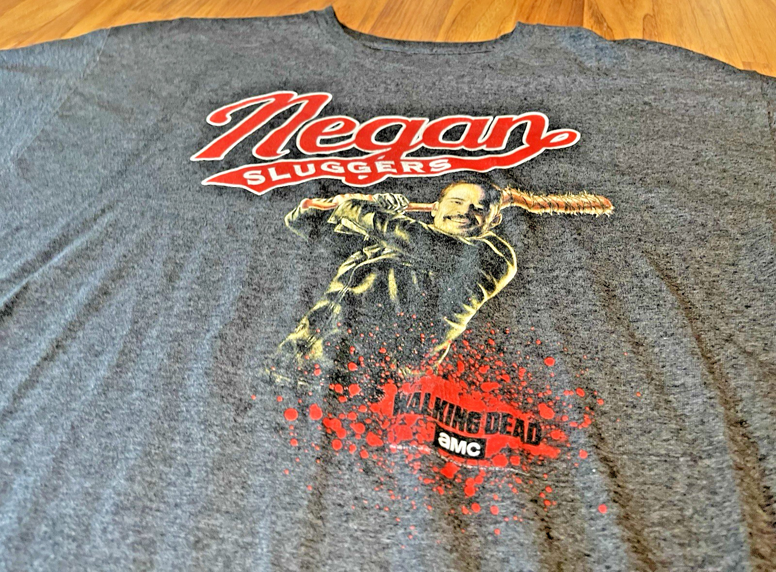 Loot Crate THE WALKING DEAD Negan Sluggers AMC Gray Tee Shirt Men’s 2XL