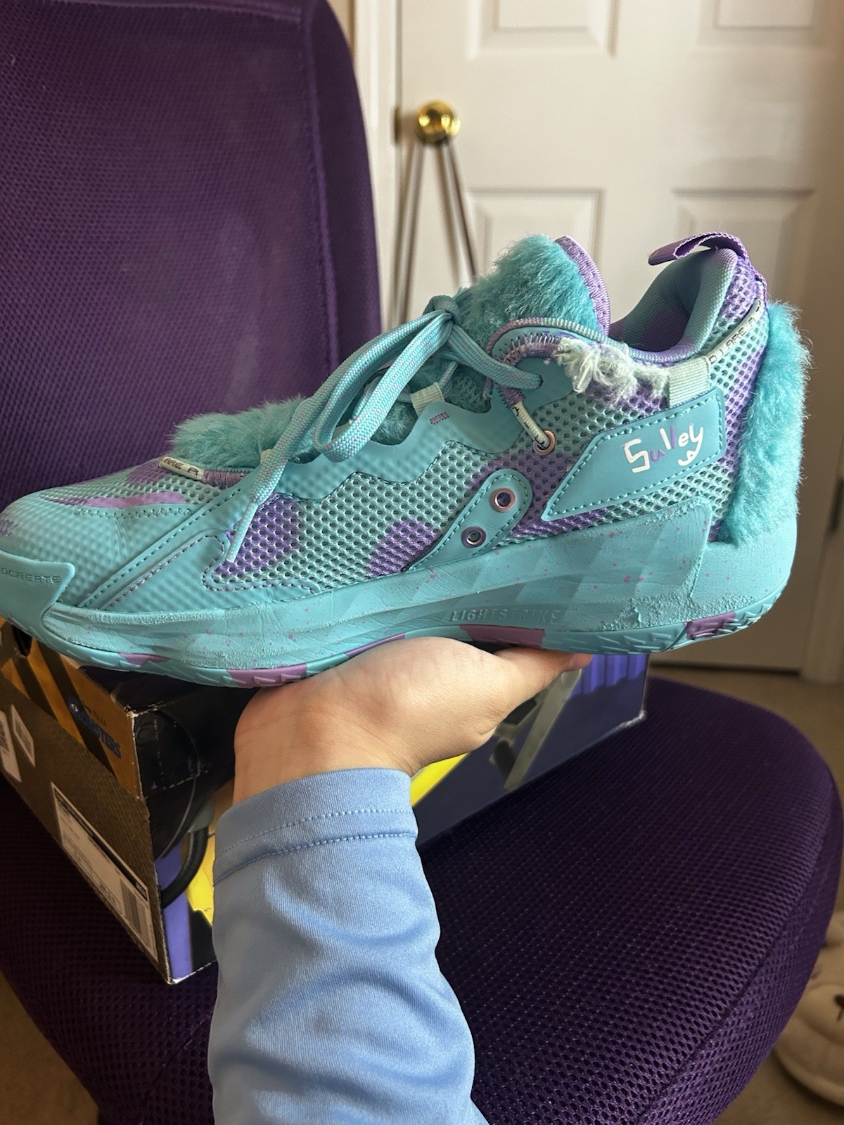 Monsters Inc. x adidas Dame 7 EXTPLY “Sulley” | Men’s Size 8