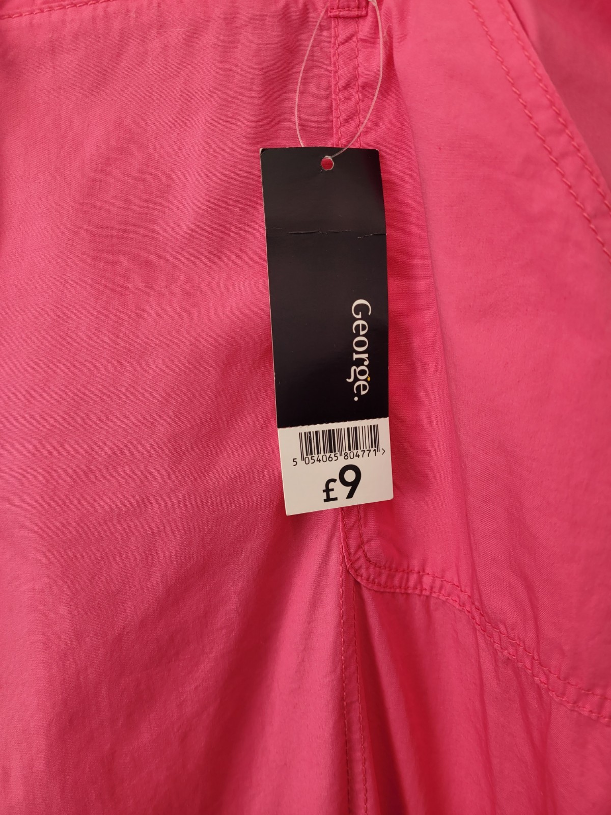 George Cotton Cargo Roll Up Trousers, Ladies 22,Pink, Elasticated, Straps, BNWT