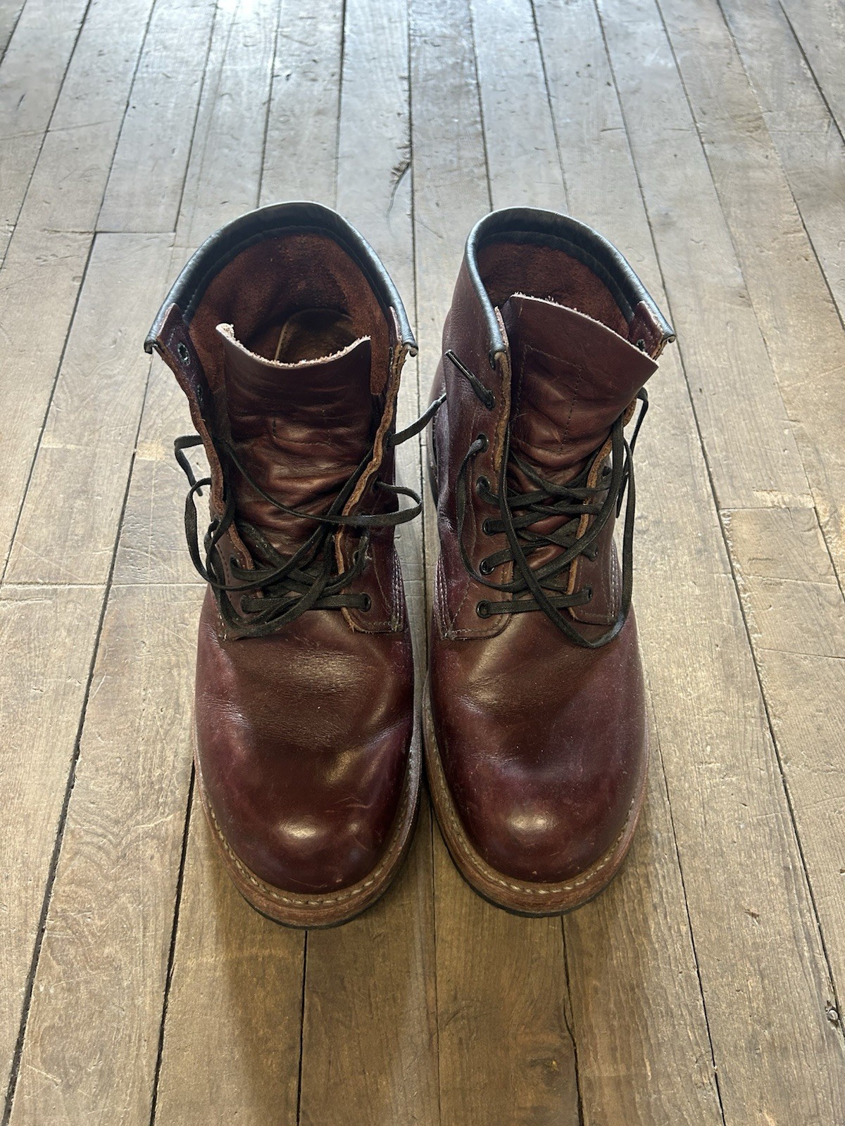 Red Wing Heritage Beckman Black Cherry Leather Boots Size 9.5 9011 Made In USA