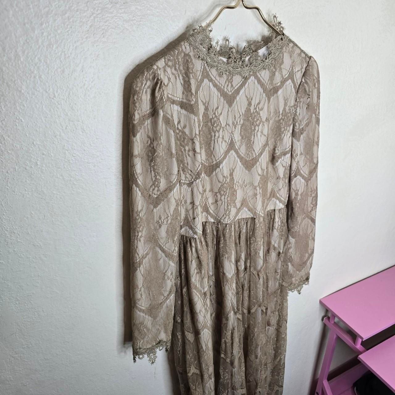 Dainty Jewells Lace Embroidered Modest Maxi Dress