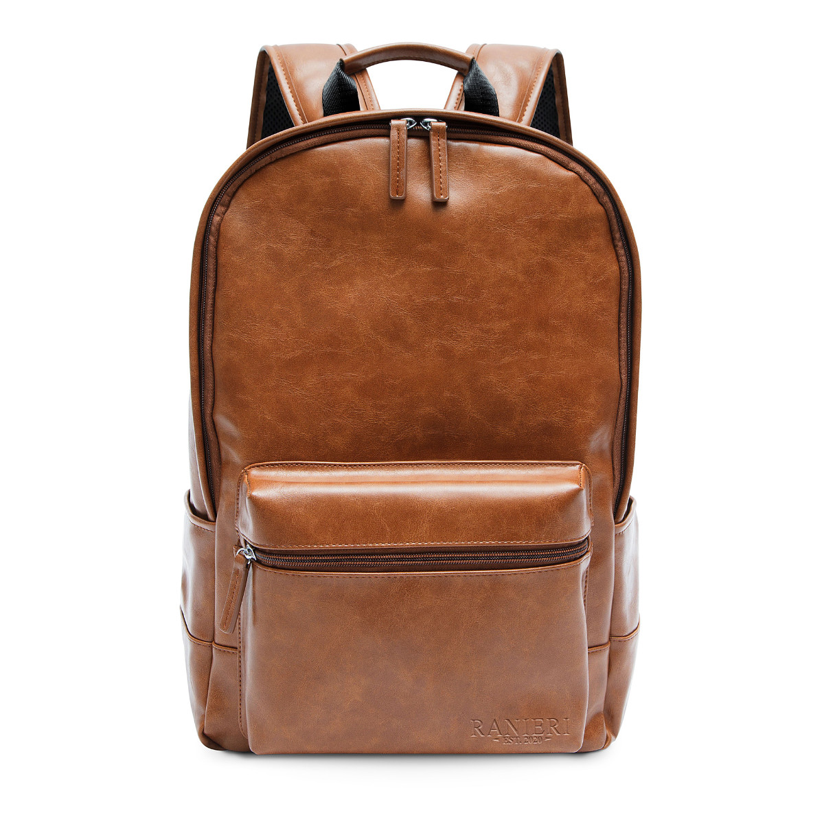 Ranieri Vegan Leather Backpack – 13-inch Laptop Bag – Unisex – Brown