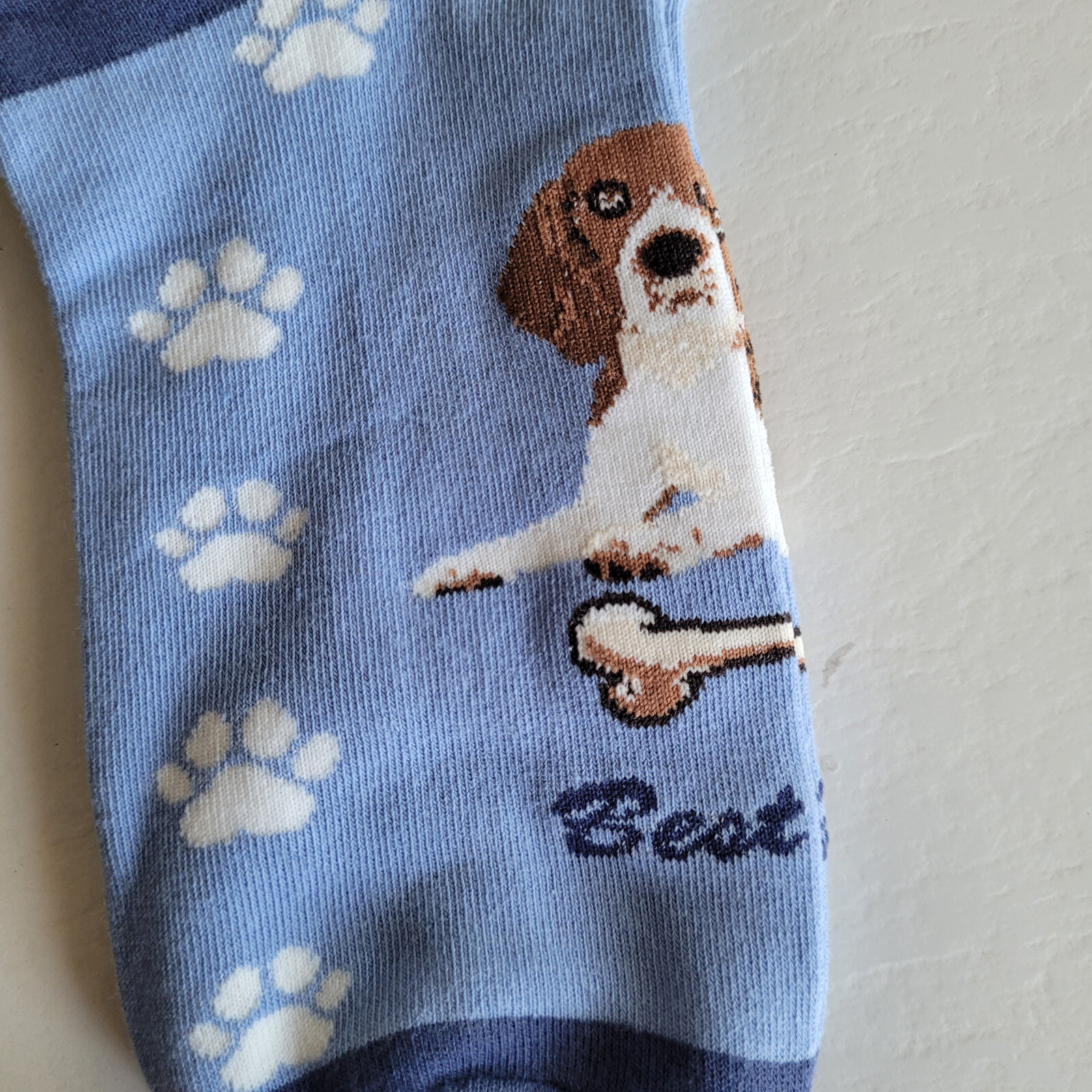 Beagle Dog Socks Fun Novelty Dress Casual Unisex SOX FineFit One Size Puppy Pet