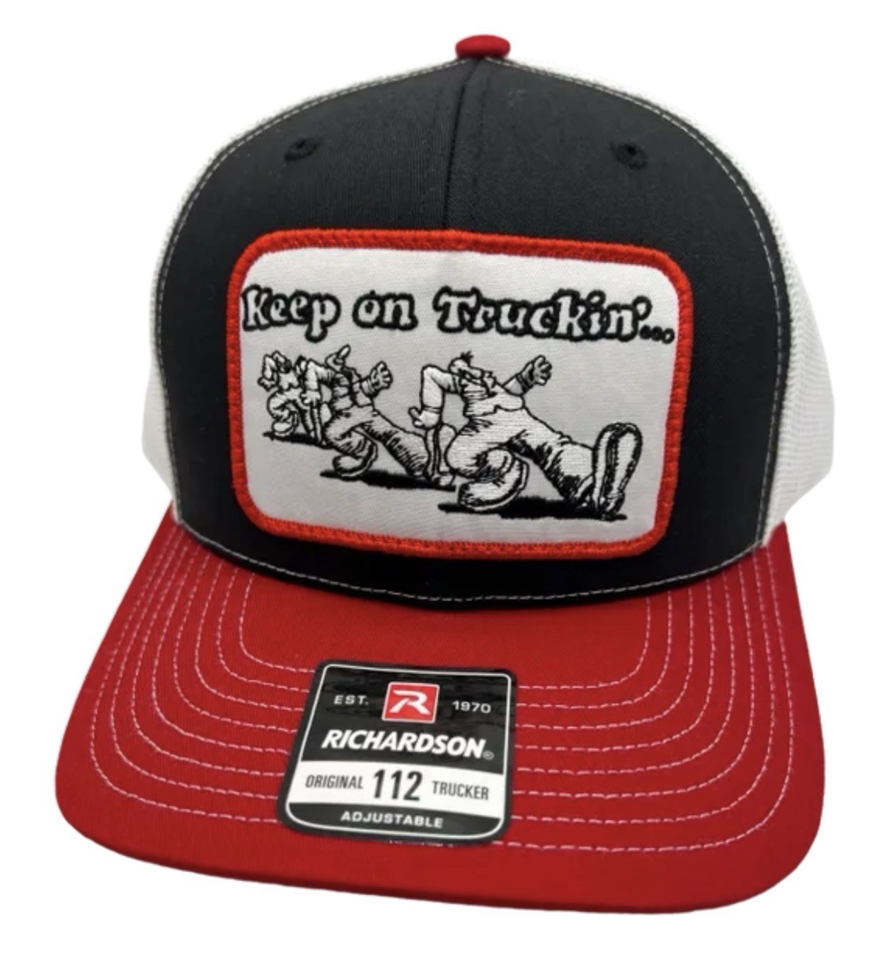 Keep On Truckin Retro Funny Patch Richardson 112 Trucker Hat Cap Snapback