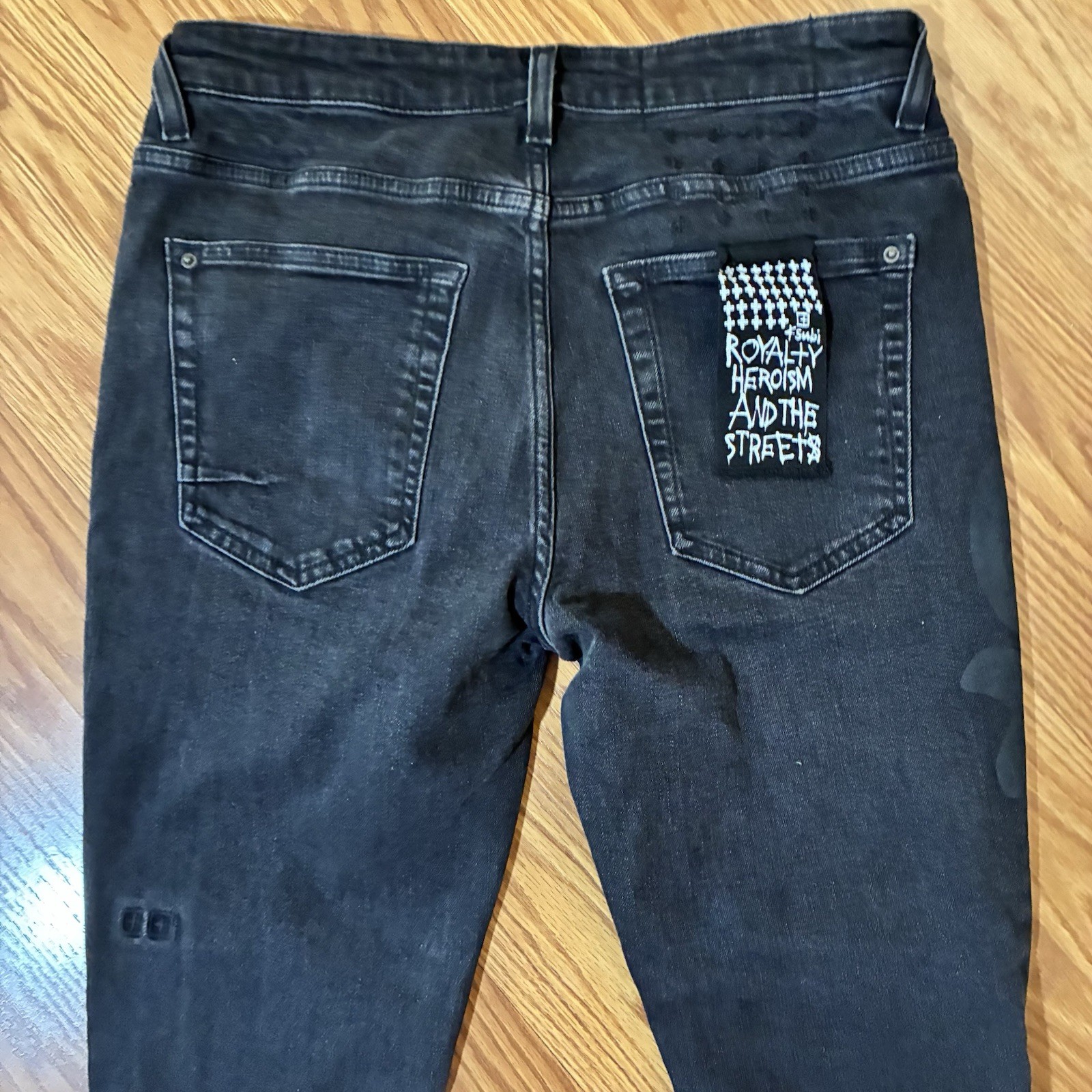 Ksubi mens denim jeans Van Winkle Lock Up Black 32 X 31