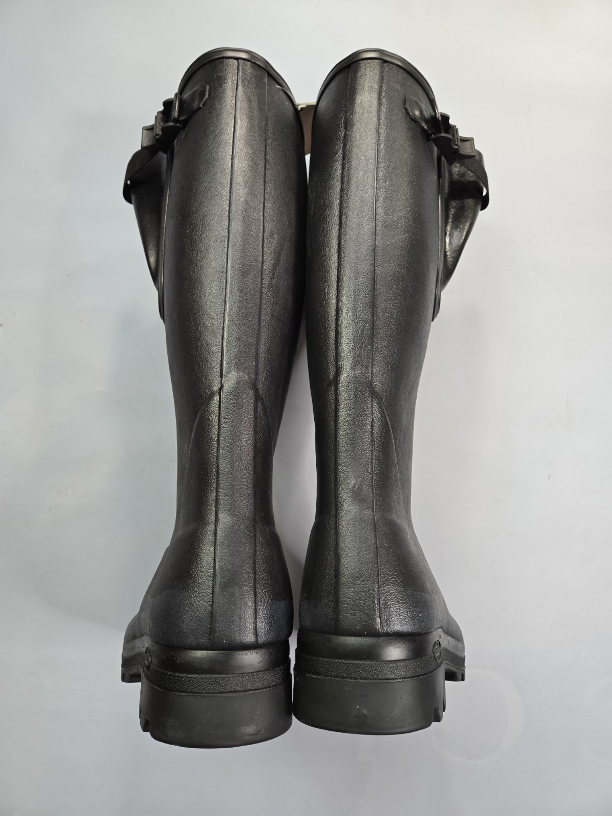 LE CHAMEAU VIERZON LEATHER LINED MEN’S BLACK WELLINGTON BOOTS MADE IN FRANCE