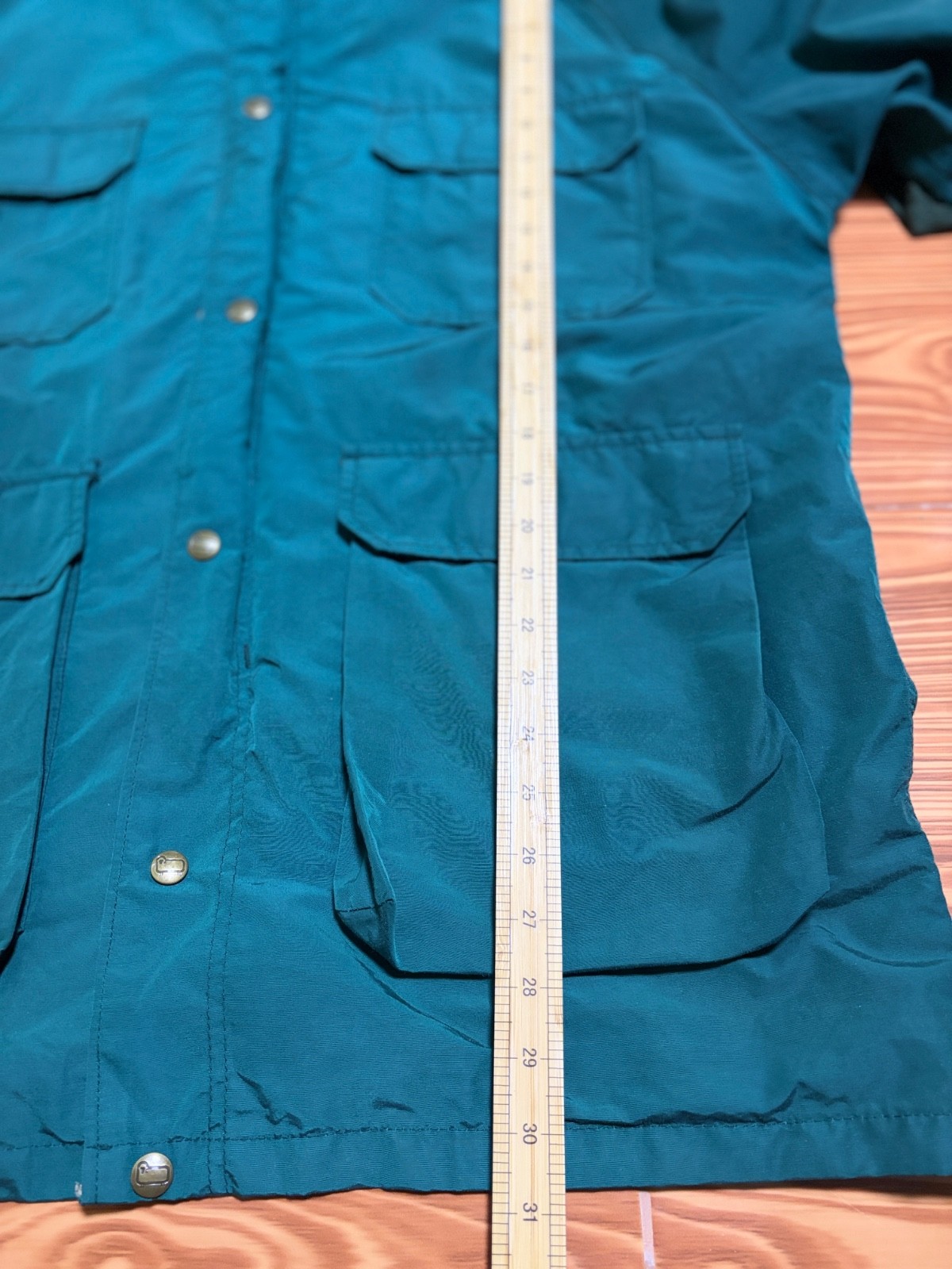 Vtg 80s Woolrich Mountain Parka Jacket Mens L Teal Blue Green Wool Lined USA