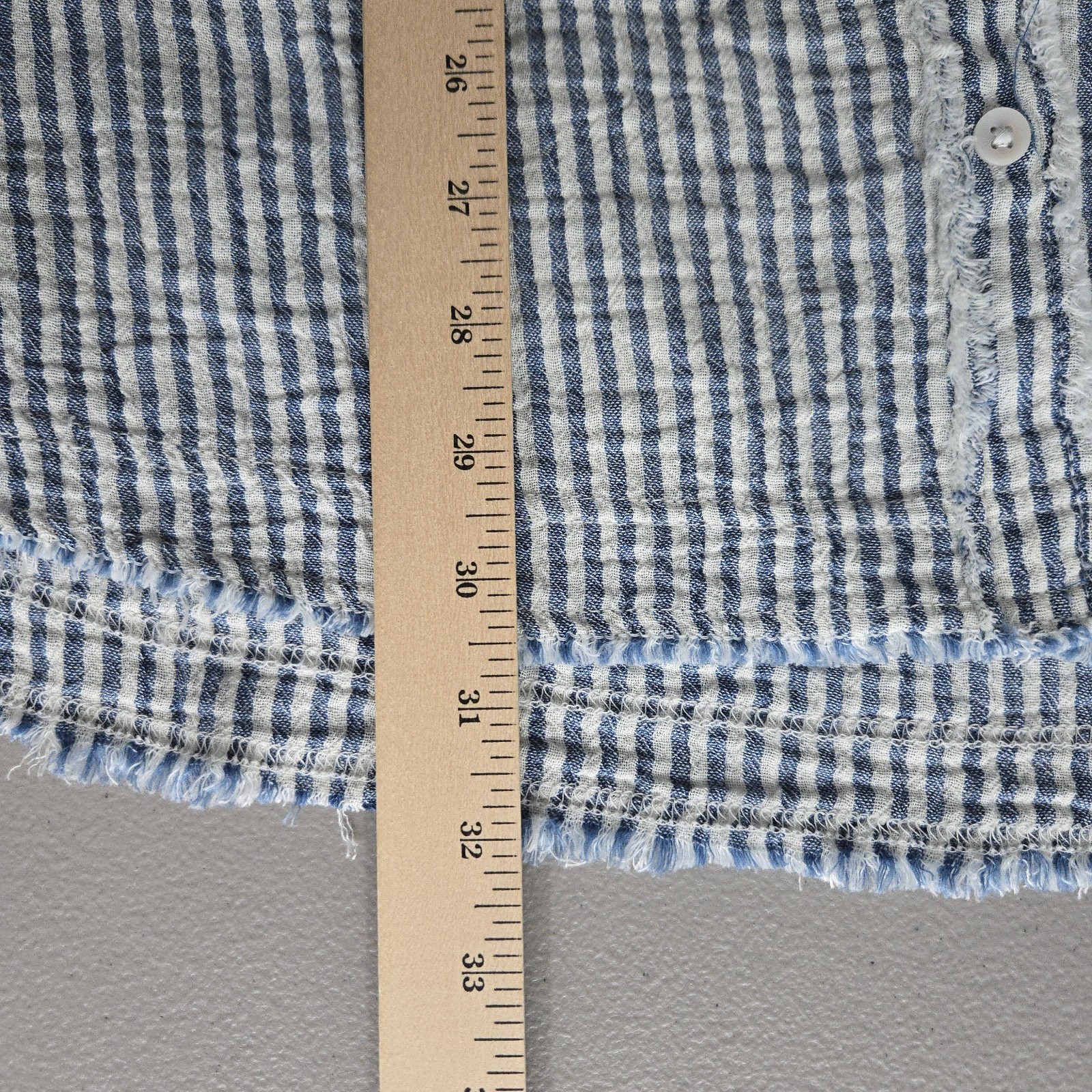 Aerie Women’s 100% Cotton Button Up Blouse Striped XL