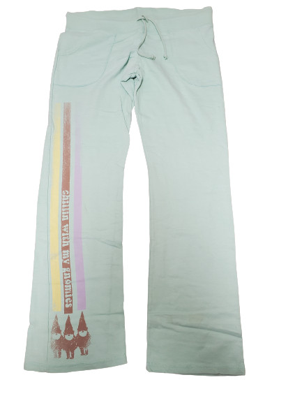 Womens Juniors David & Goliath Mint Chillin With My Gnomies Lounge Sweats Pants