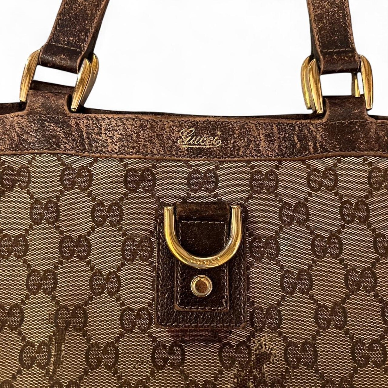 Gucci GG Supreme Monogram Canvas Large Tote Bag Vintage Y2K Made in Italy