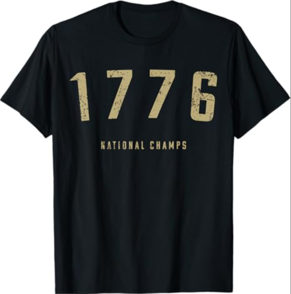 1776 National Champs A Vintage 250th Anniversary USA T-Shirt