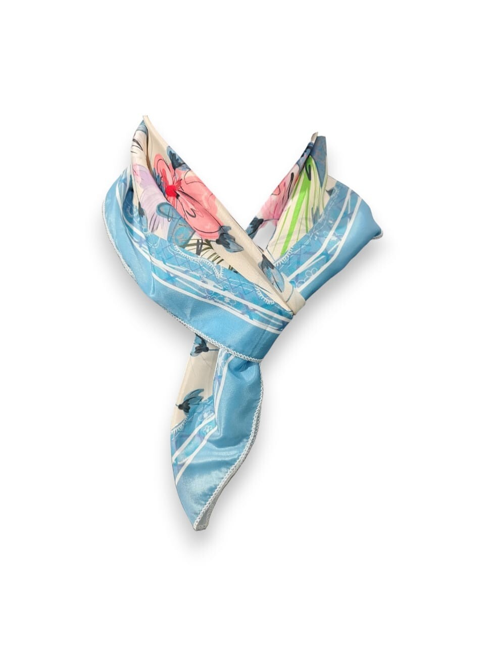 Fashion Small Square Scarf 20″ x 20″ Soft Silk Blend Neck Head Wrap Scarves 25Pc