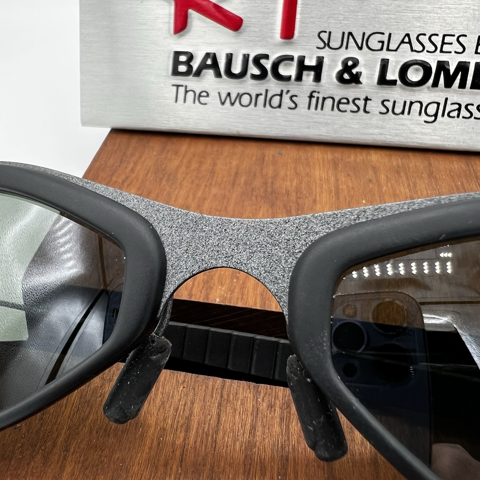 VTG B&L RAY-BAN W2378 G15 MATTE-Gray ORBS COMBO DELUXE Metal Black Rubber NOS