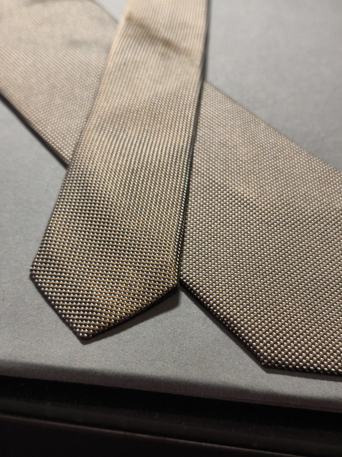 Boggi Milano – Solid Color Silk Jacquard Tie Made in Italy