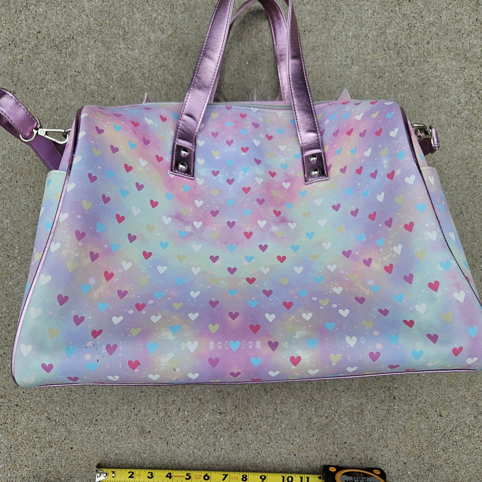Under One Sky Kids Unicorn Hearts Weekender Duffel Overnight Bag with Tags