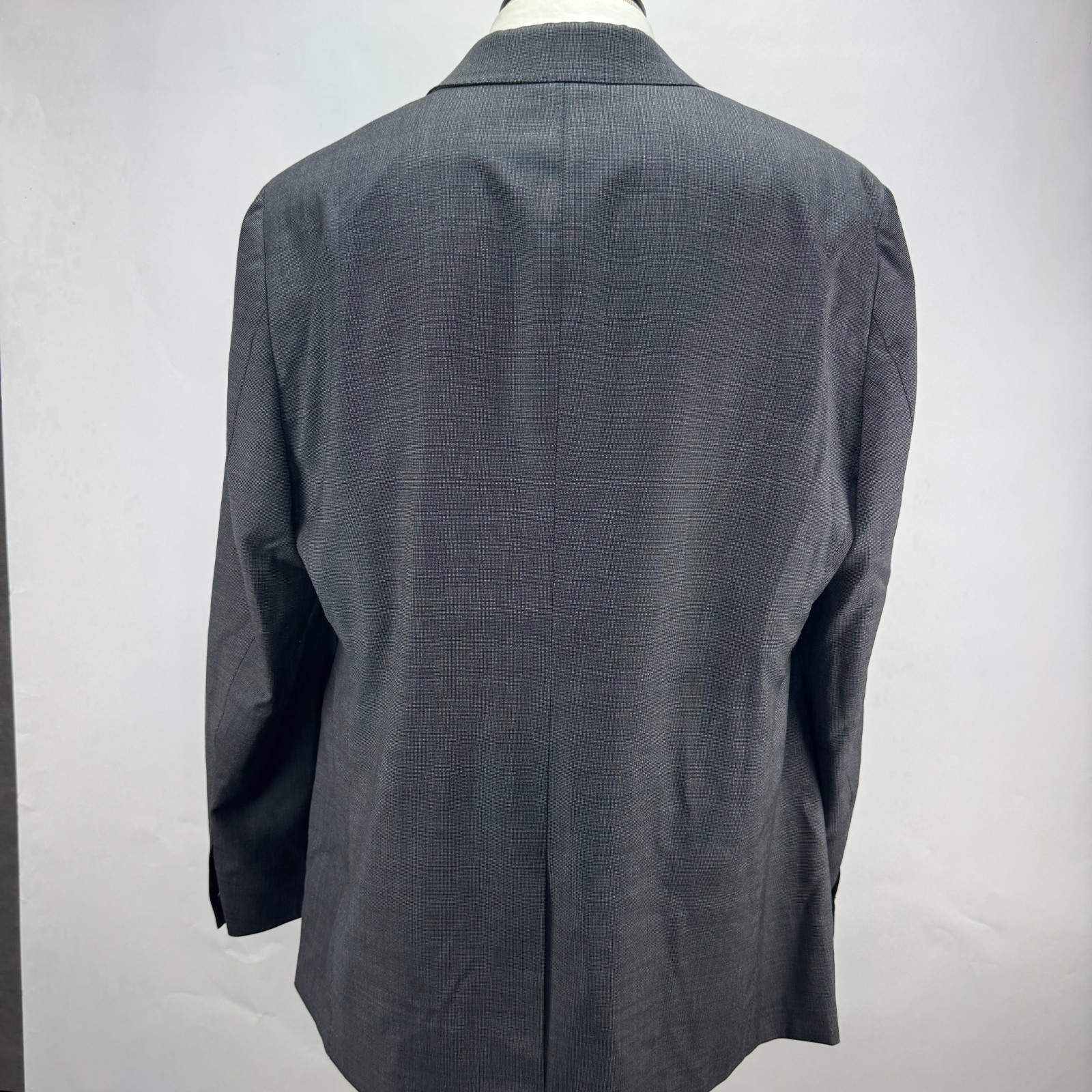 Banana Republic Reda Flexo Suit 44R Tailored Slim Fit Gray Nailhead 38×32 Pants