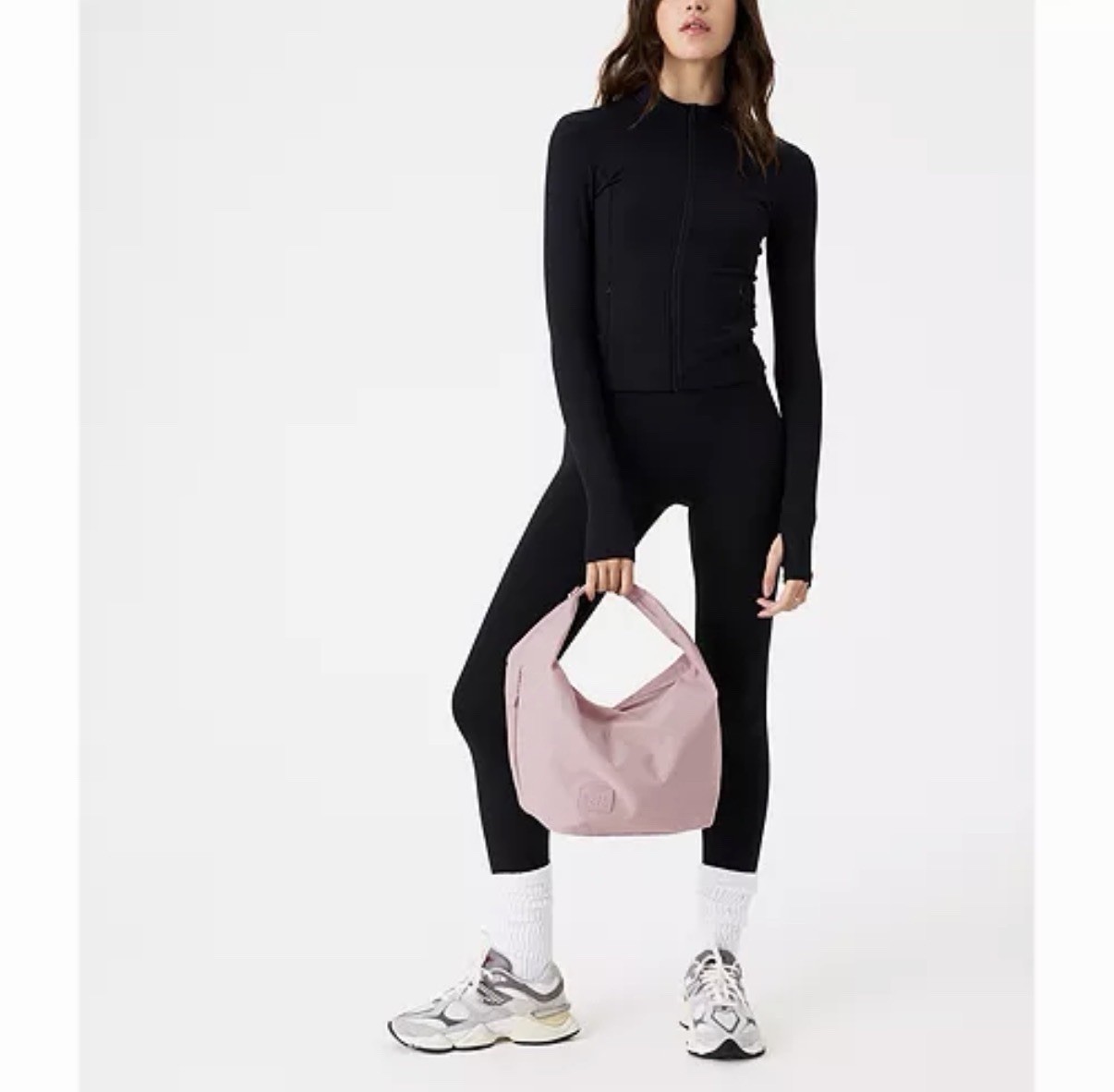 Beis the Crescent Catchall Crossbody Tote Bag NWT Pink Color