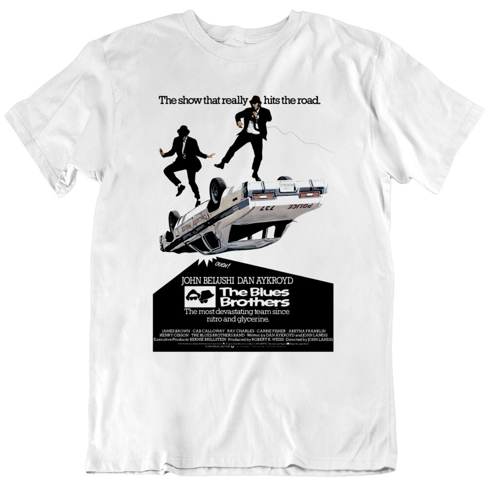 80’s Movie The Blues Brothers Retro Movie Poster T Shirt