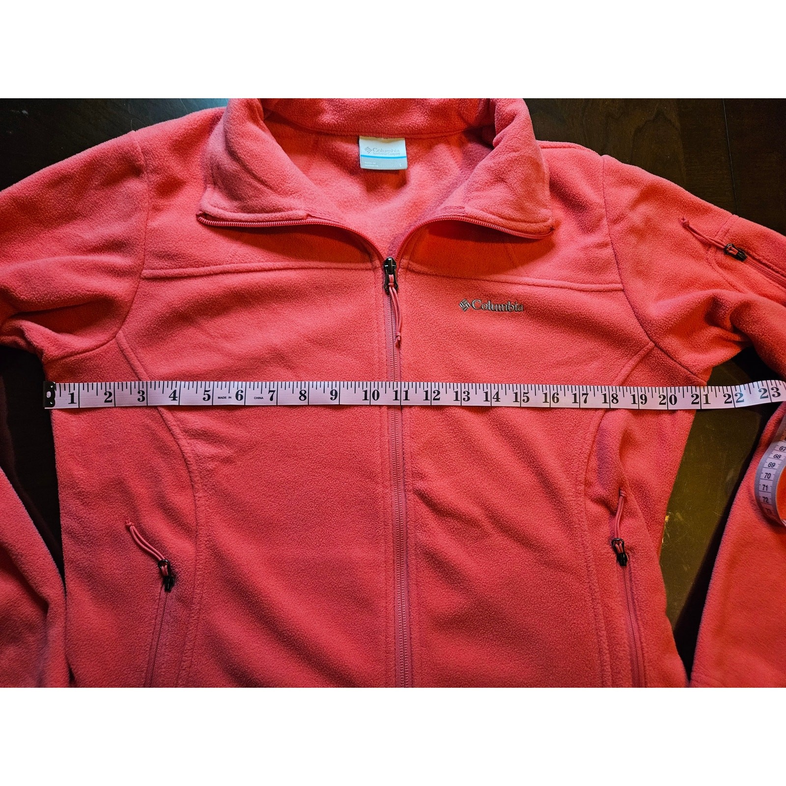 Columbia Women’s Fast Trek II Full Zip Fleece Jacket, Pink, Size L
