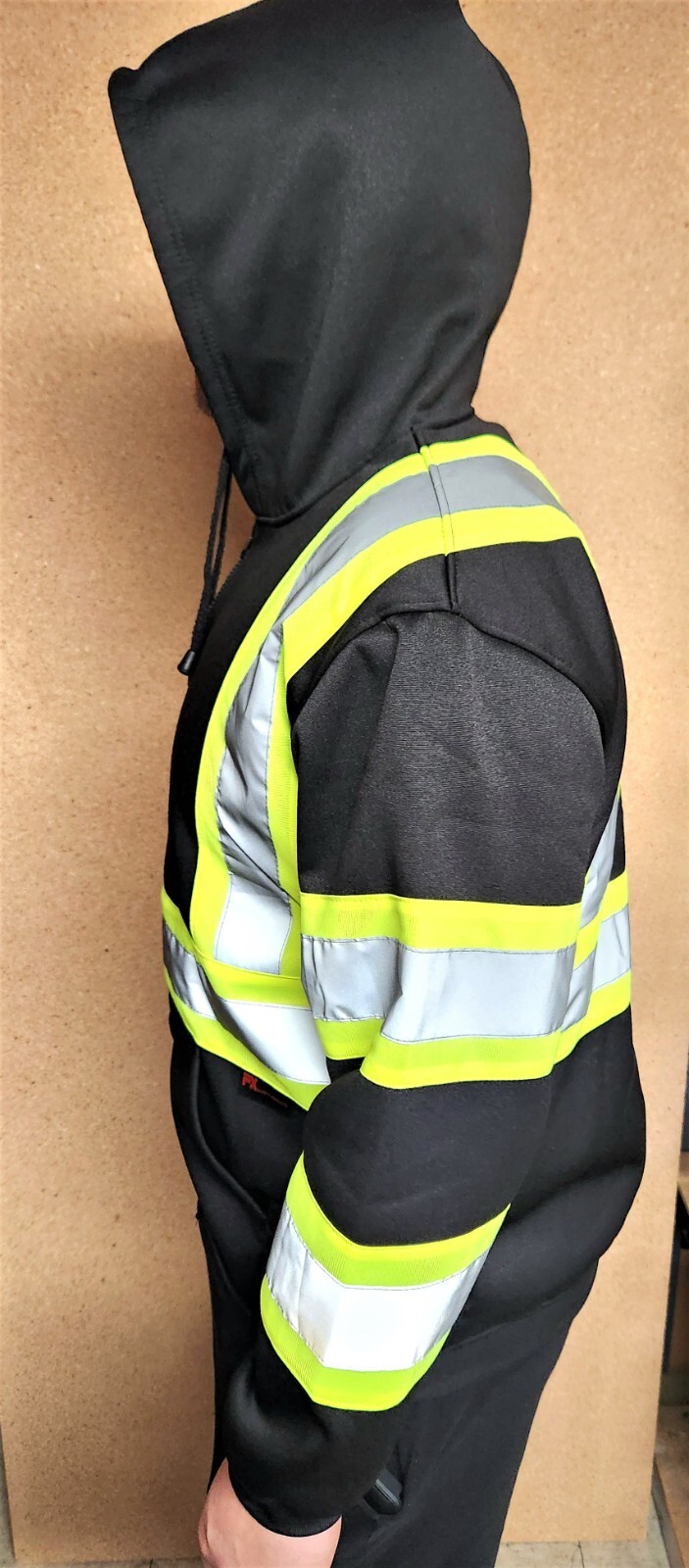 High Visibility Black Safety Sweater Two Tone Black / Yellow