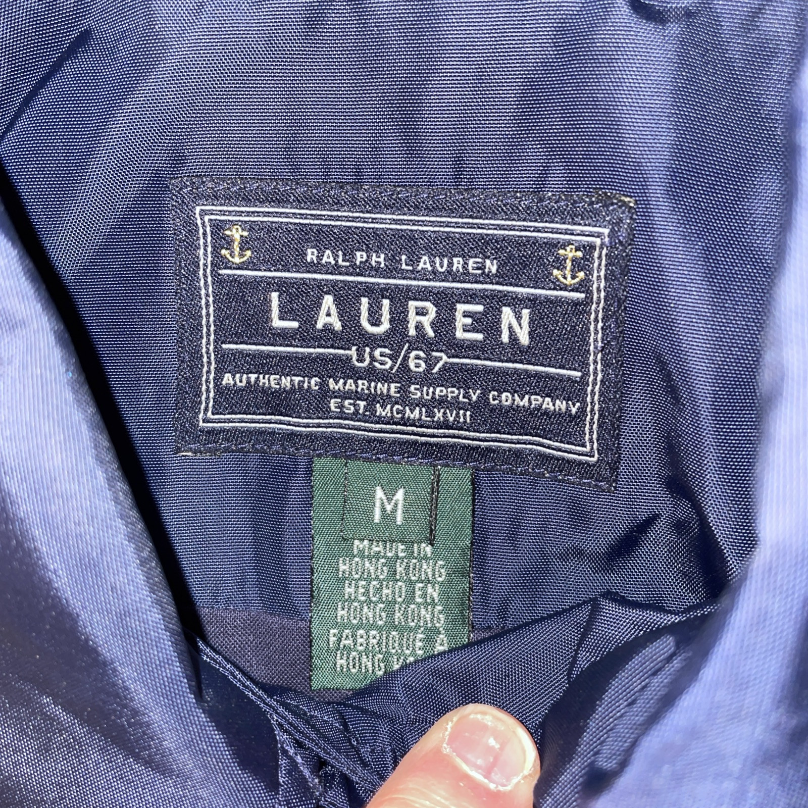 Ralph Lauren Coat Womens Medium Dark Navy Blue US 67 Marine Supply Pea Jacket