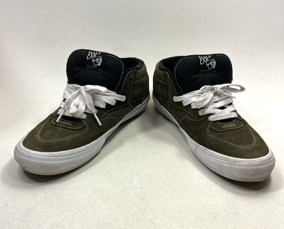 Vans Half Cab ‘92 Olive Mens Sz 12 Green Shoes Sneakers Skate