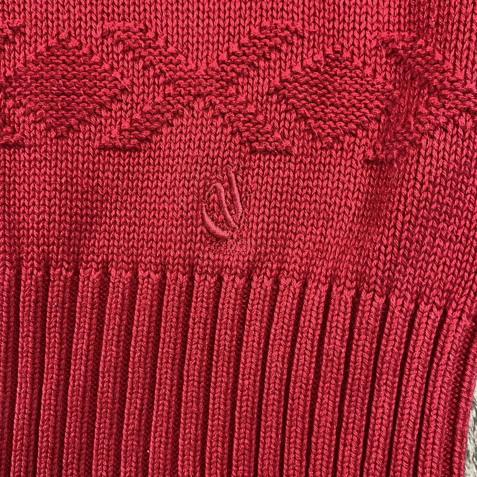 NAUTICA Sweater Mens L Turtleneck Cable Knit 100% Cotton Fisherman 90s Y2k VTG