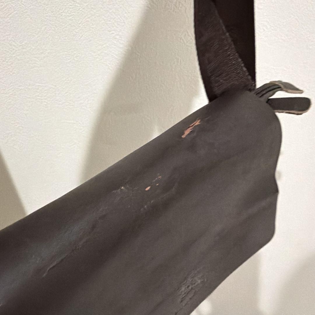 Authentic Burberry Brown Leather Shoulder Bag, Damaged, 12.6in Width
