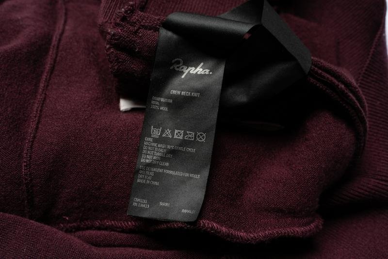 Men Rapha Sweater Burgundy Wool 40 /L / 48