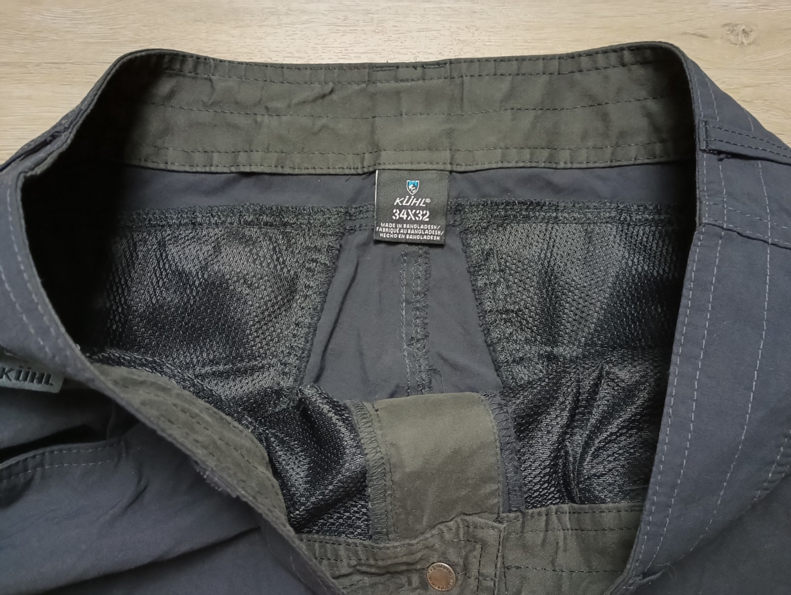 Kuhl Renegade Rock Pants Black Hiking stretch utility tech cargo Nylon 33×31