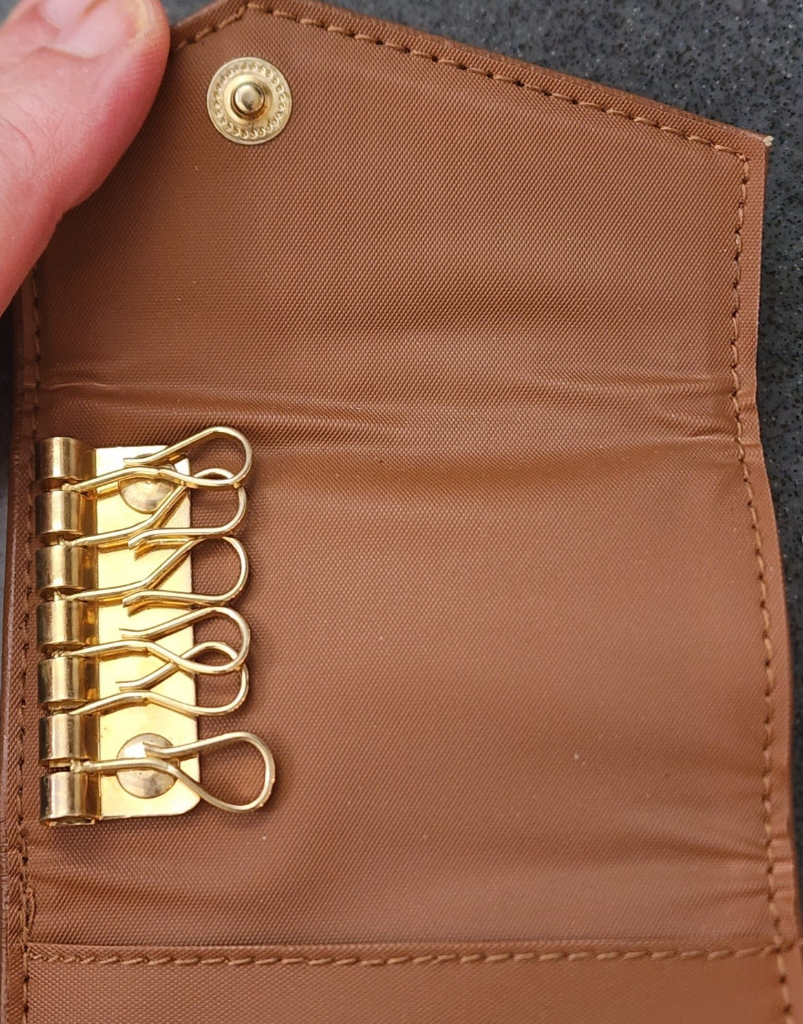 Vintage New Gift Set / Wallet + Key Case – NOS Tan/Brown Women’s