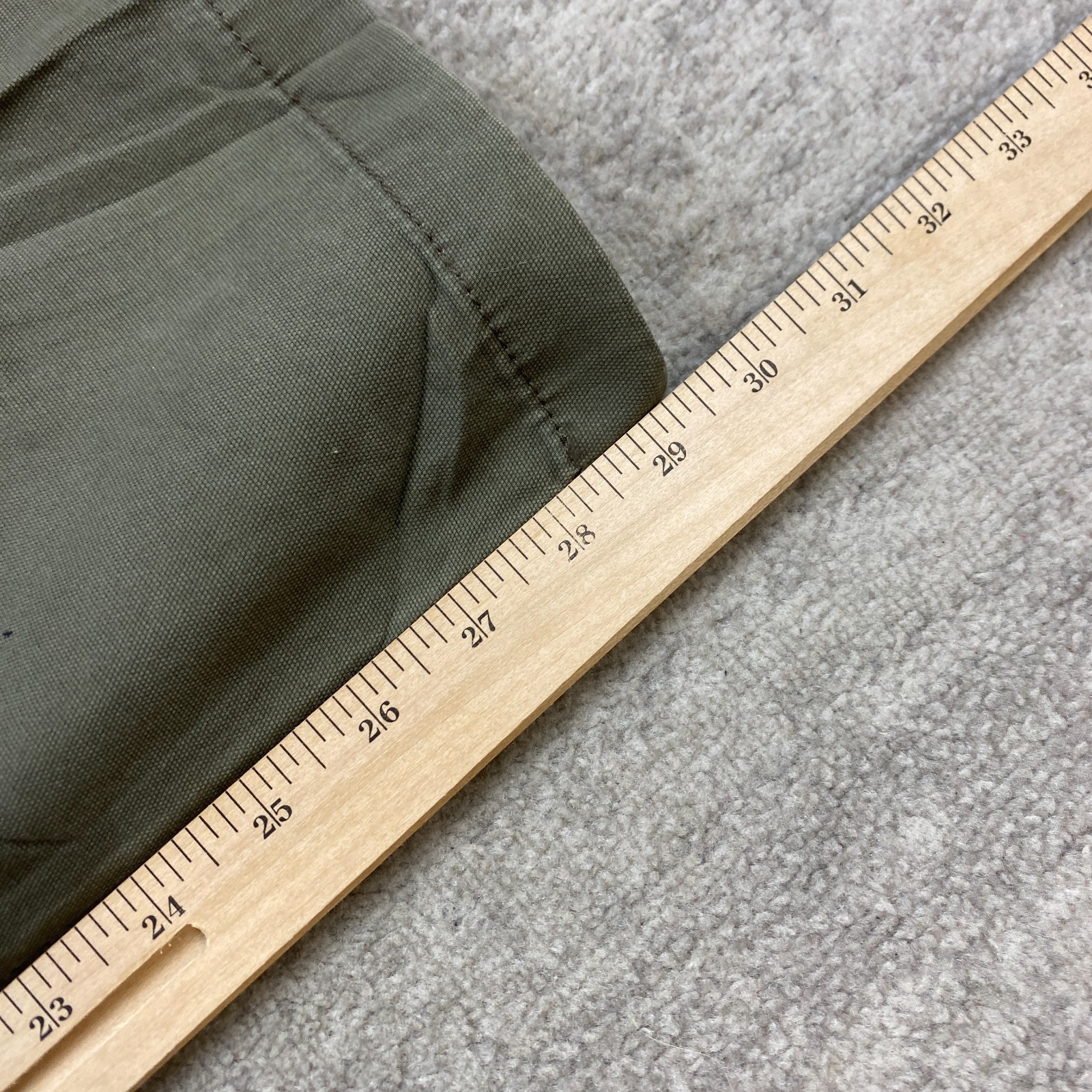 Carhartt 102802 Canvas Double Knee Pants 34 Green Y2K Workwear Rigby Mens 34×30