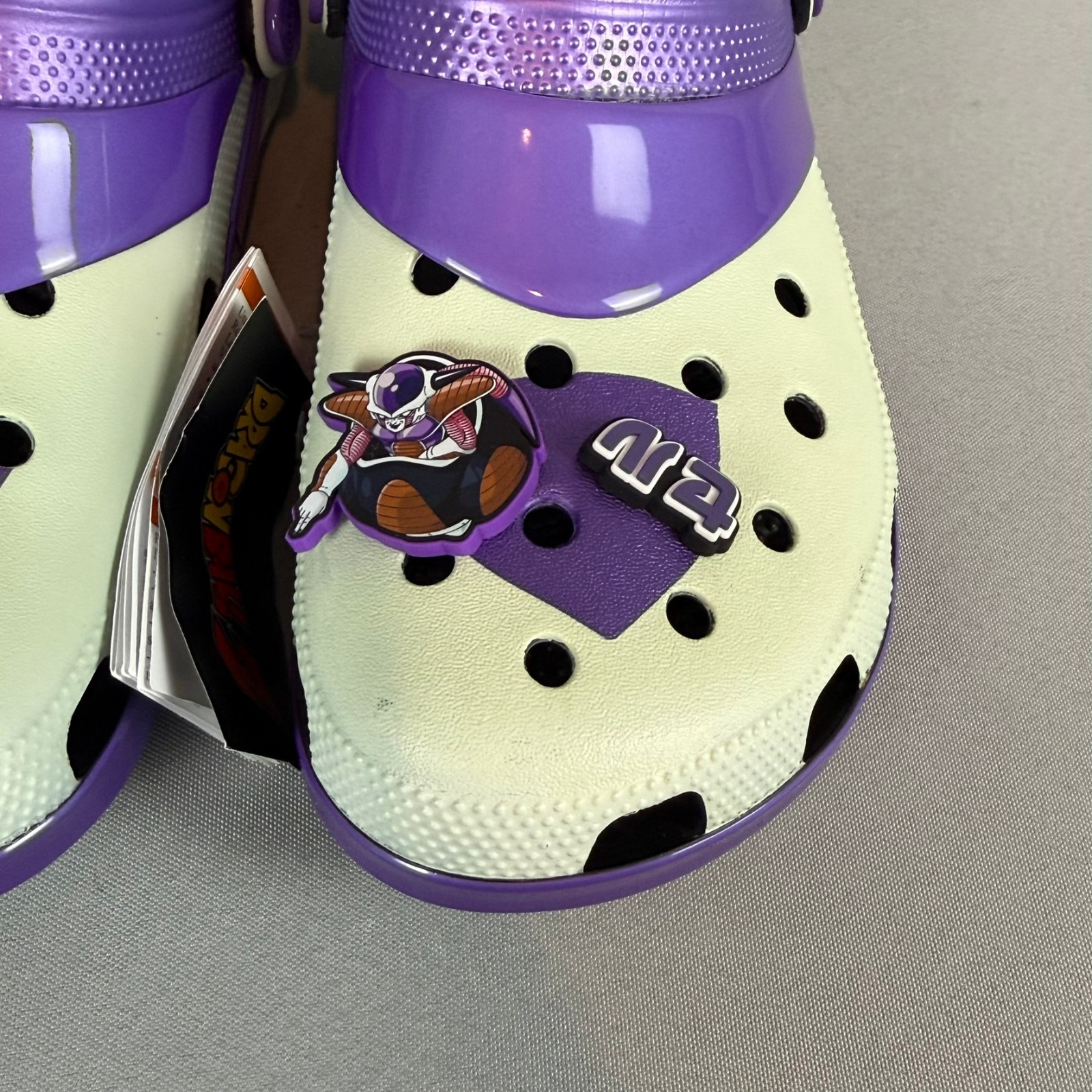 Crocs Frieza Dragon Ball Z Classic Clogs Mens 11 White Purple 211202-90H New NWT