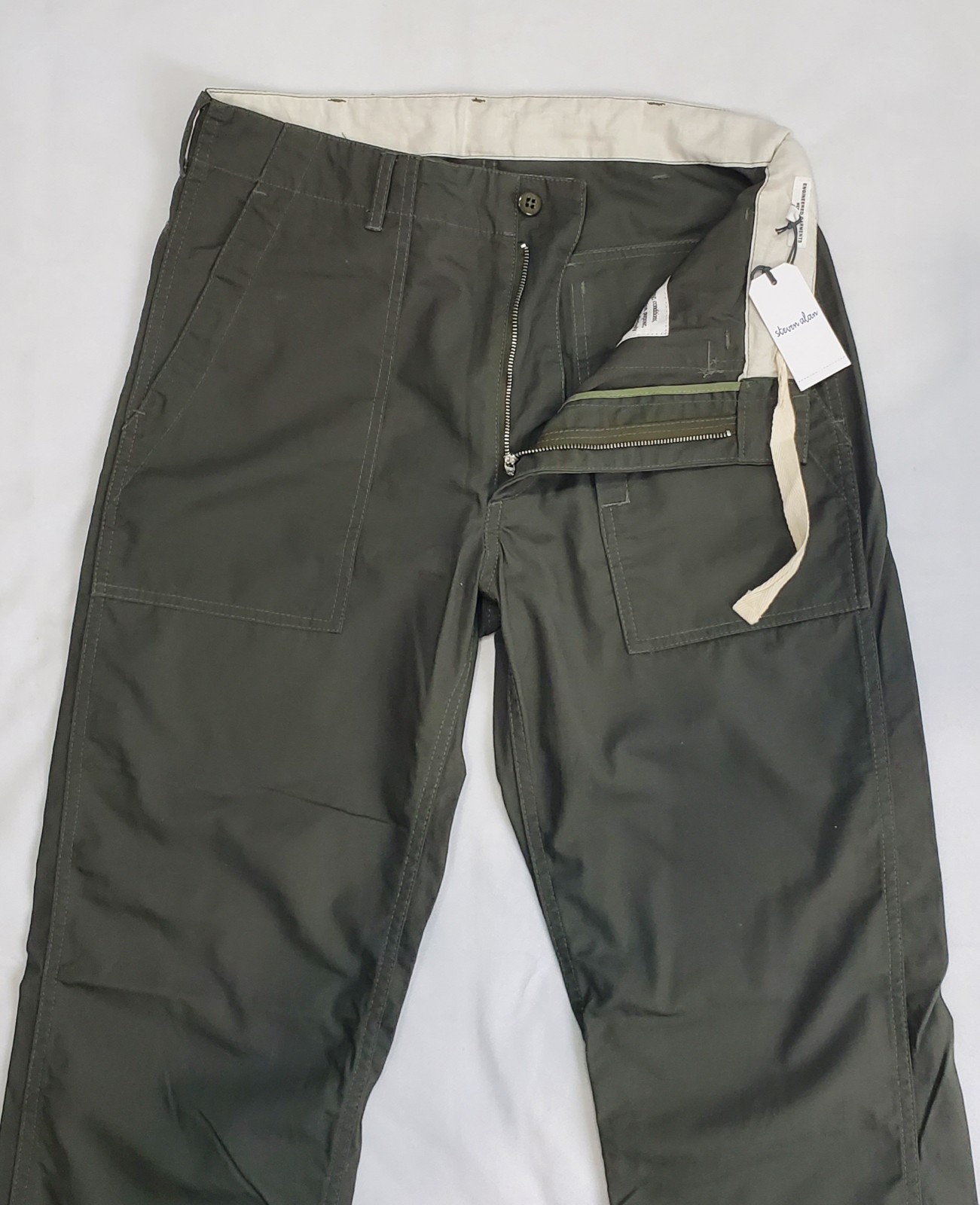 New Engineered Garments(S16-S6F03140)Fatigue Pant Color Olive Men Sz SM or 31×30