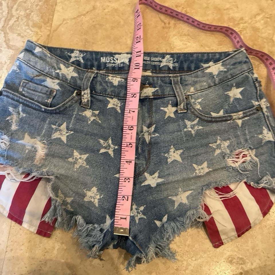 Y2K Mossimo American Flag Jean Shorts Women’s Size 26 2000s
