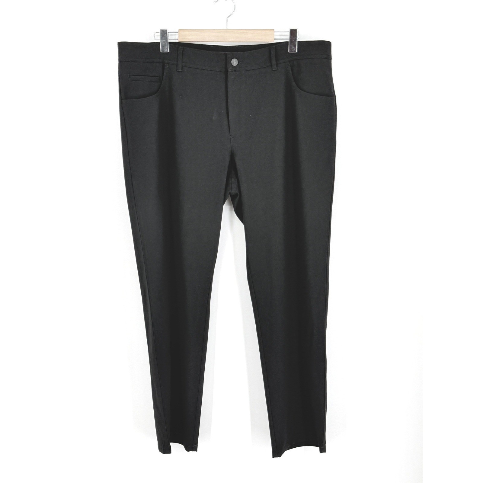 Alberto Stone Ceramica Mens Modern Fit Black Pants Trousers 40×32 Office Event