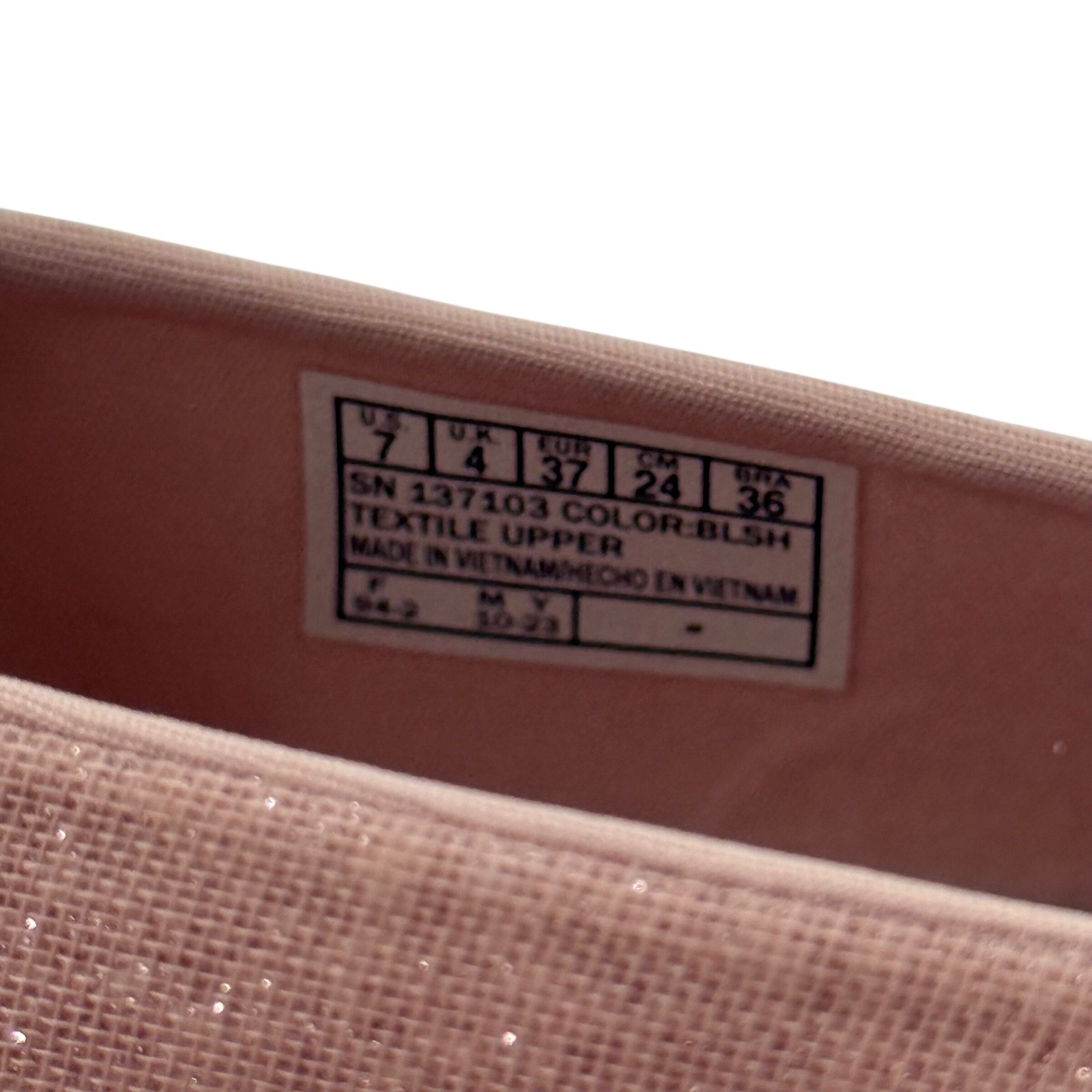 Skechers 7 On The Go Dreamy Slip On Ballet Flats Upscale Afterglow Shimmer Bow