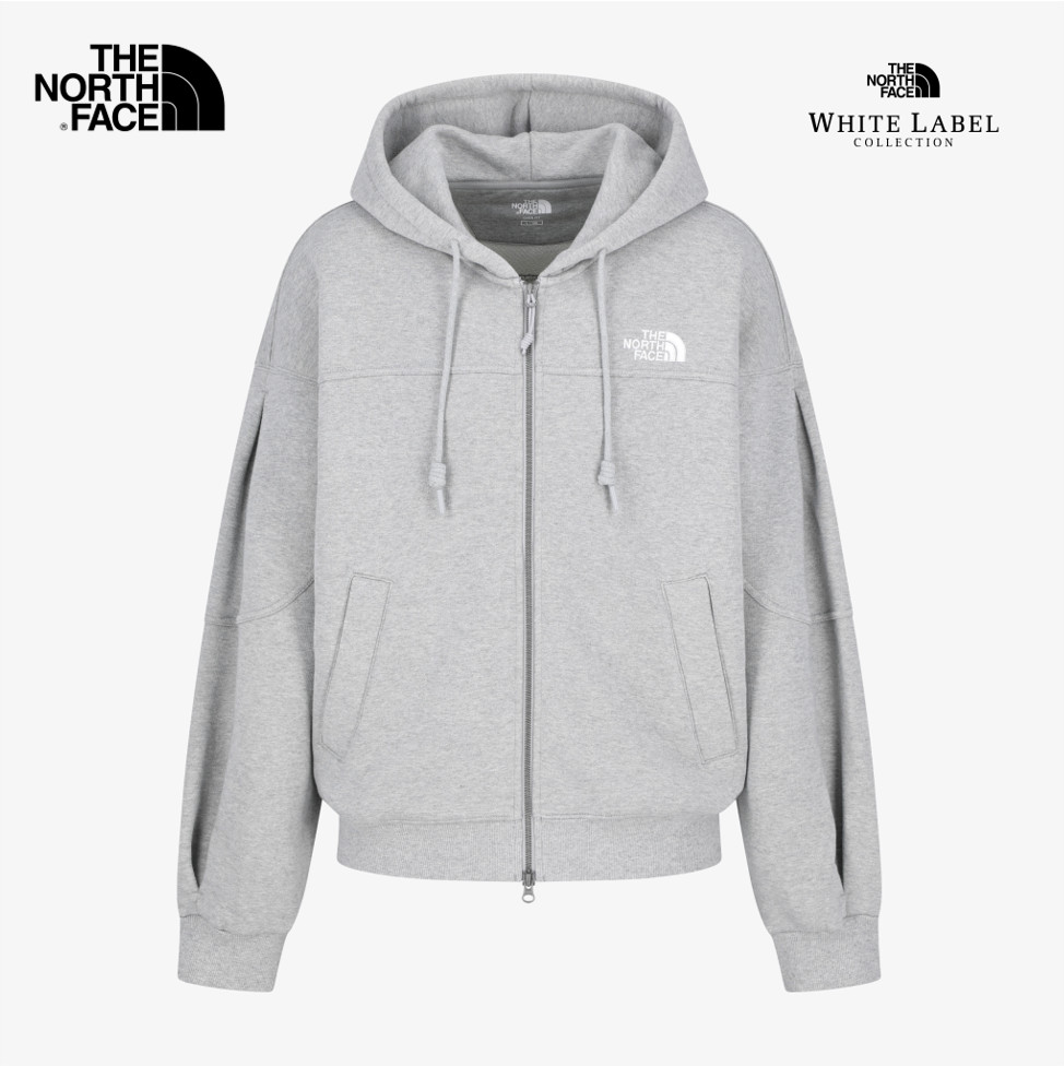 The North Face Korea WHITE LABEL EDGELINE HOOD ZIP UP JACKET GREY ASIAN FIT