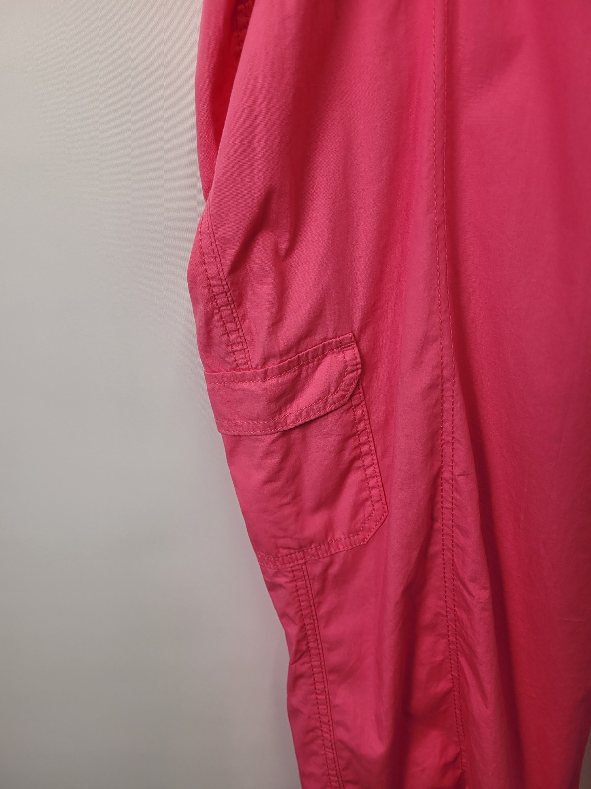 George Cotton Cargo Roll Up Trousers, Ladies 22,Pink, Elasticated, Straps, BNWT