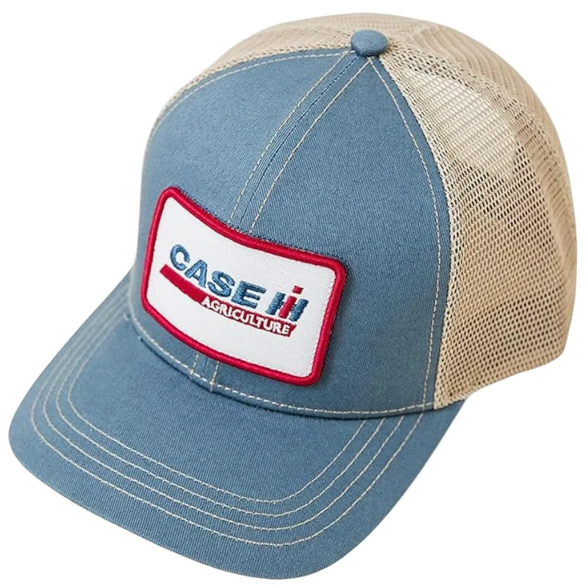 CASE IH *VINTAGE BLUE & TAN MESH BACK* CAP HAT *NEW w/TAG*