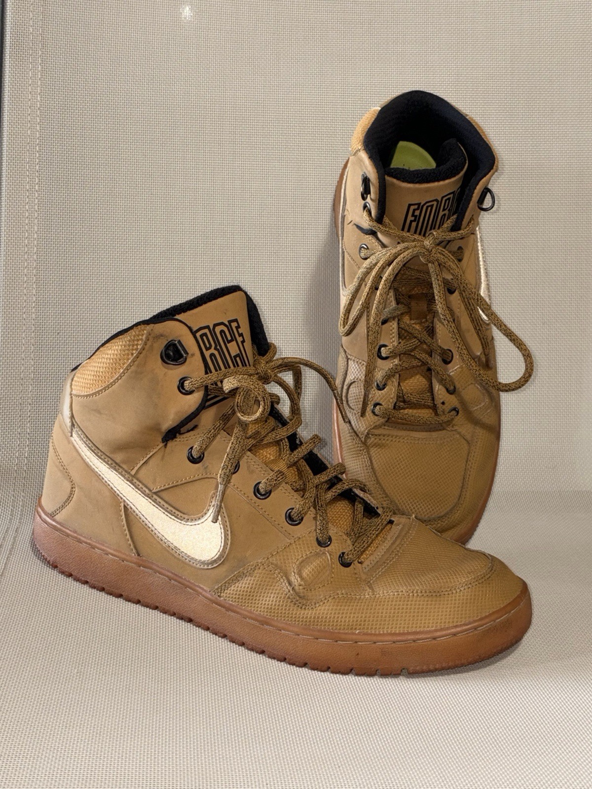 Nike Son of Force Winter Mid Wheat Size 10.5 807242-770