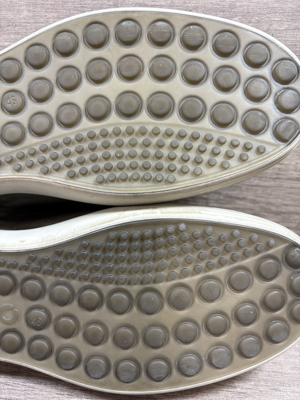 Ecco Soft 7 City Sneakers Shoes Gray Leather Travel Mens Size EU 46 US 12 12.5
