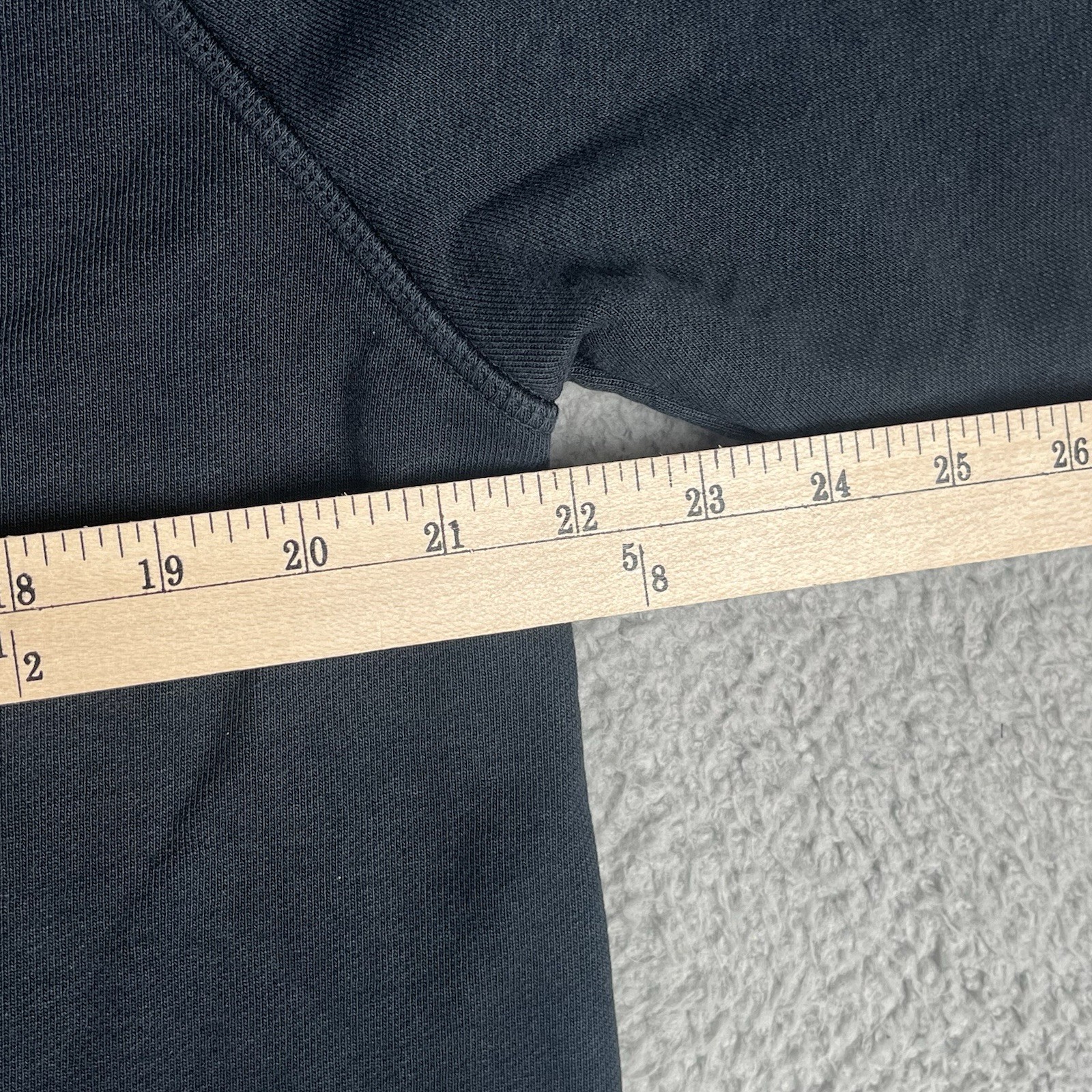 Gustin Sweatshirt Mens XL Black Crewneck Sweater Pullover Heavyweight Raglan USA