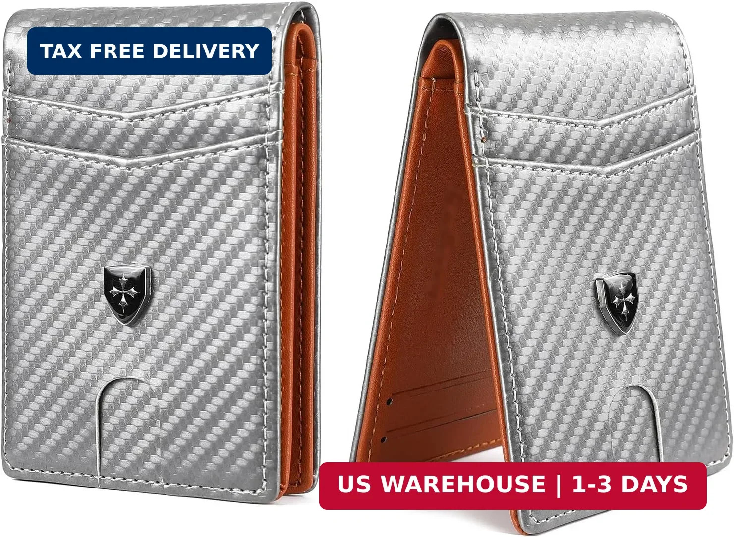 xecutive Mens Leather Wallet Slim Bifold RFID Front Pocket Card Holder ID Window