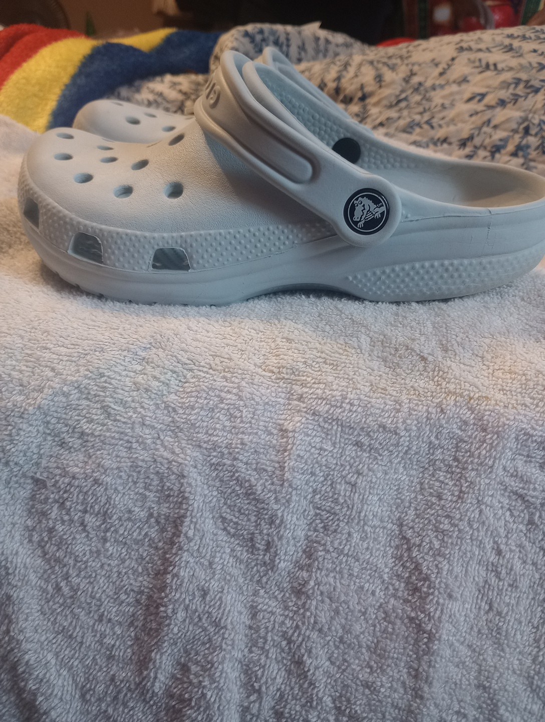 Pastel Blue Crocs