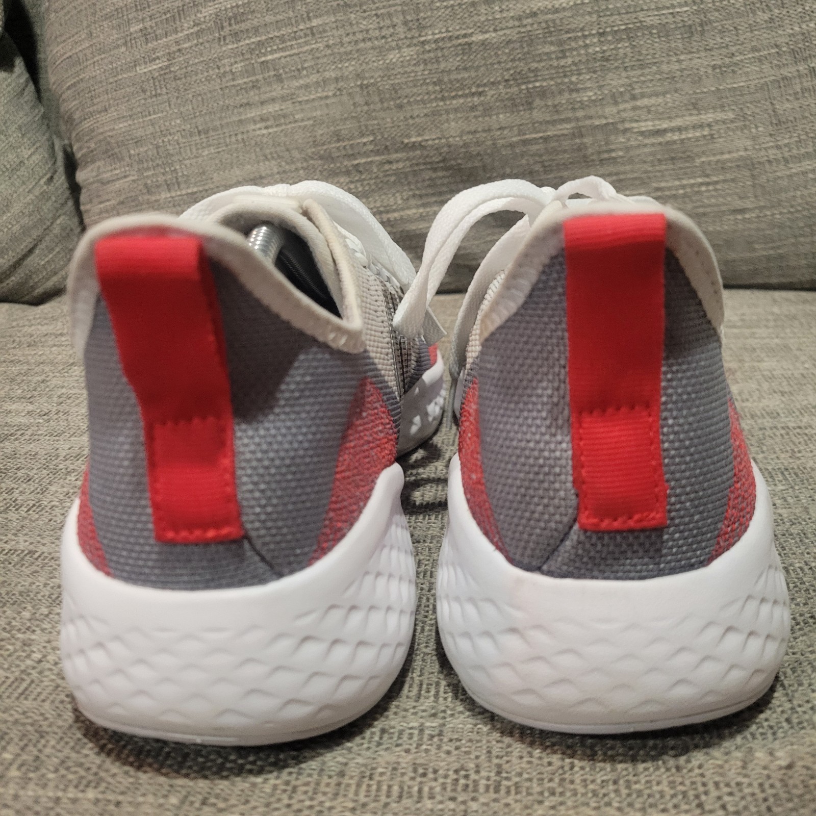 Adidas Fluidflow 2.0 Mens Size 11.5 White Gray Running Shoes Sneakers GW1902