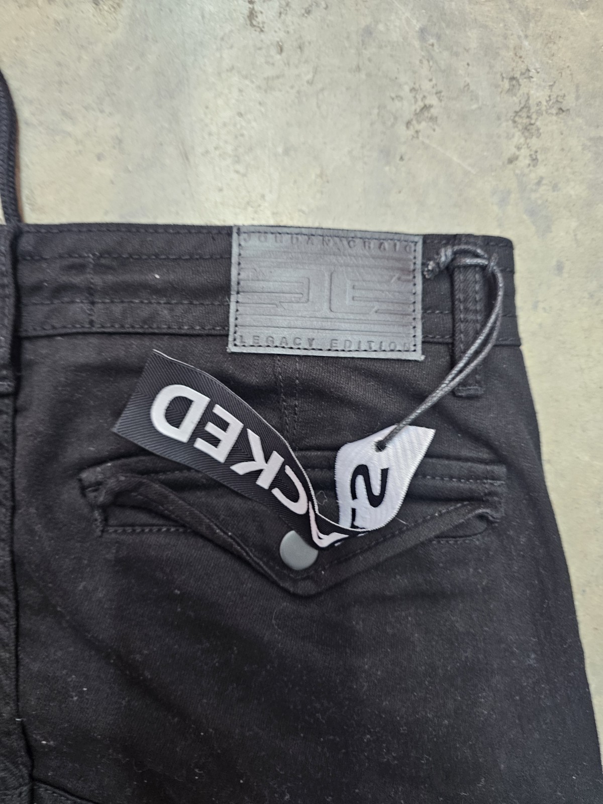 Jordan Craig Martin Stacked Aviation Cargo Pants Mens 34×37 Black Multi Pockets