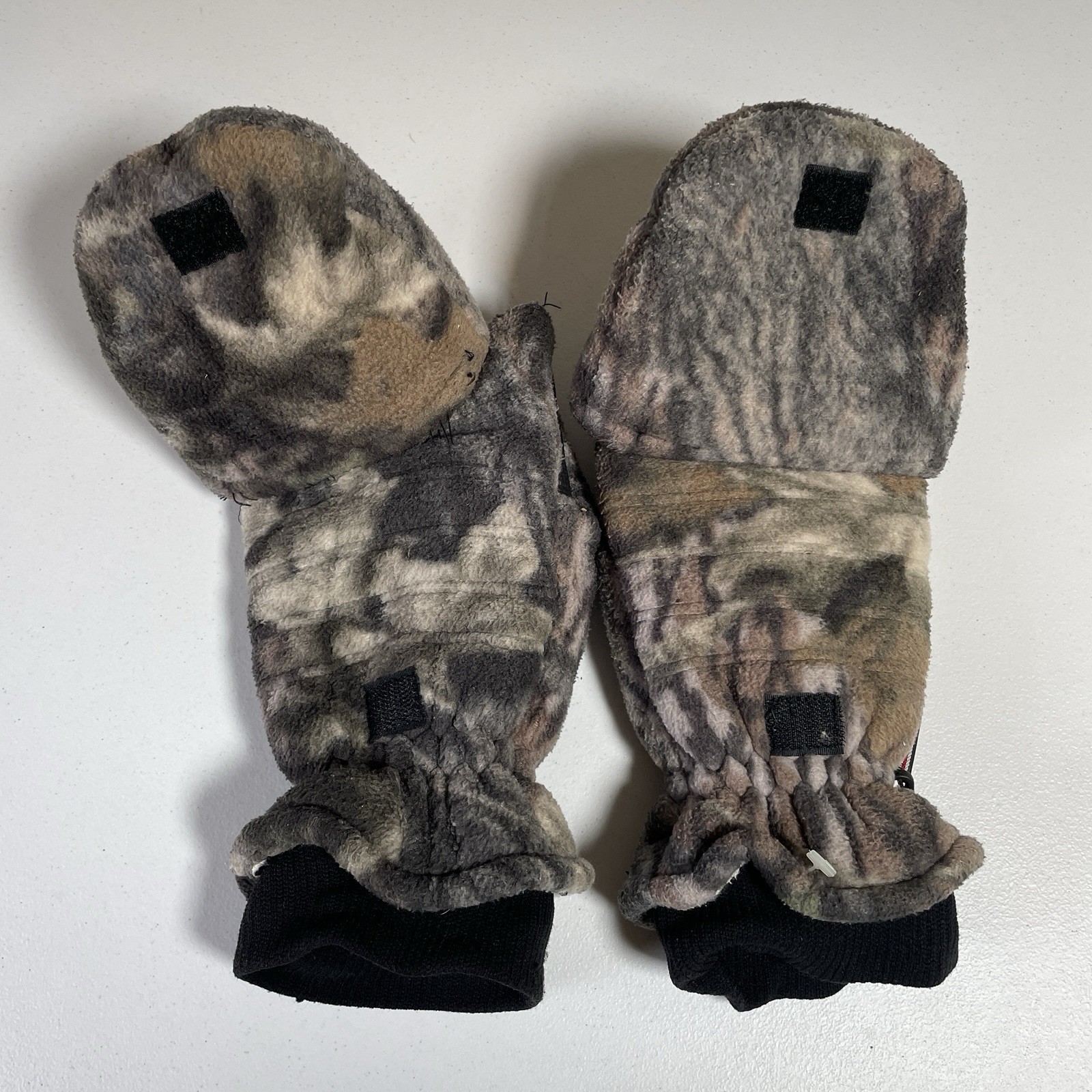 thinsulate thermal insulation gloves Hunting Camo Mittens Men’s Fleece Pop-Top L