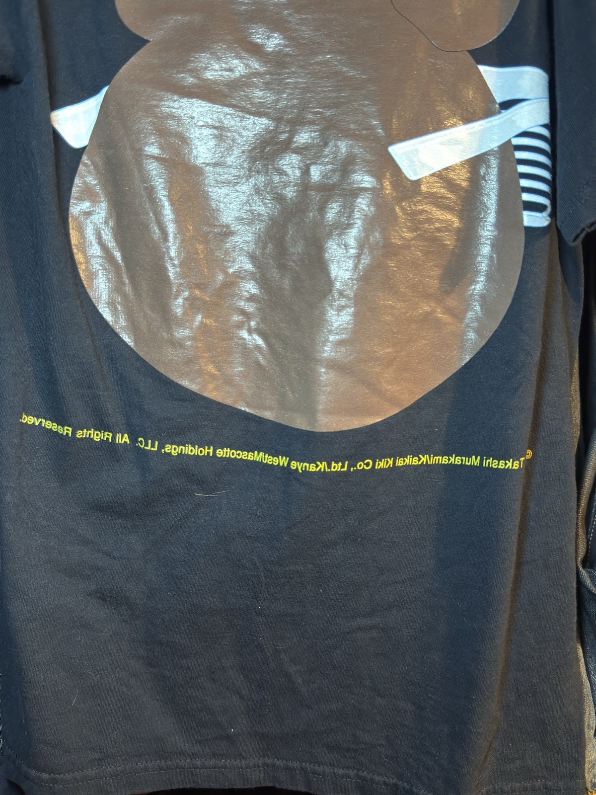 KANYE WEST T Shirt 2007 Glow In The Dark Tour TAKASHI MURAKAMI YE RapTee Small