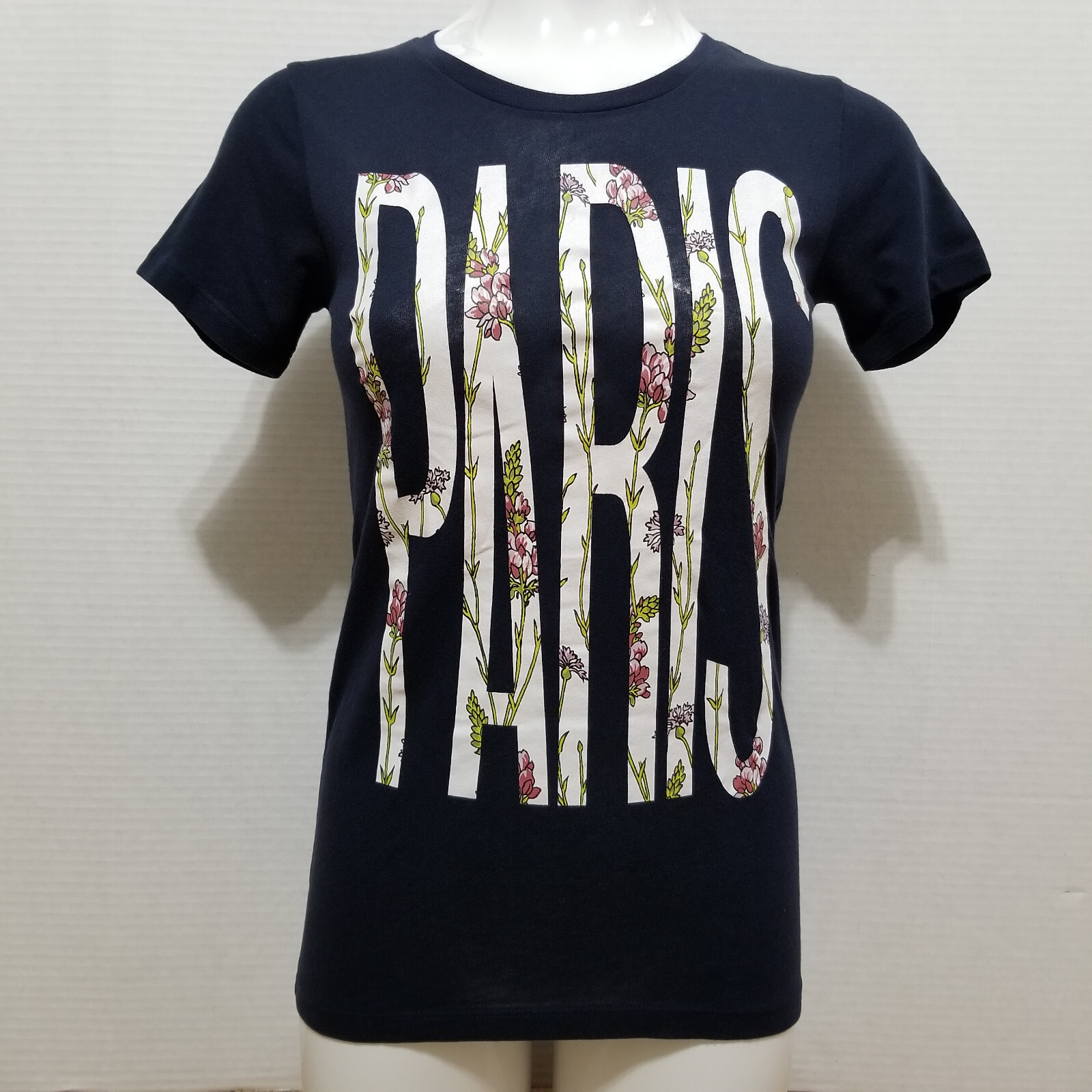 J.Crew top XXS Collector Tees Paris graphic floral C2712 Factory